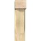 Ekena Millwork Traditional Block Rough Sawn Bracket w/ Offset Brace, Douglas Fir, 8"W x 18"D x 30"H BKT0806X18X30TRA05RDF - alternate 3